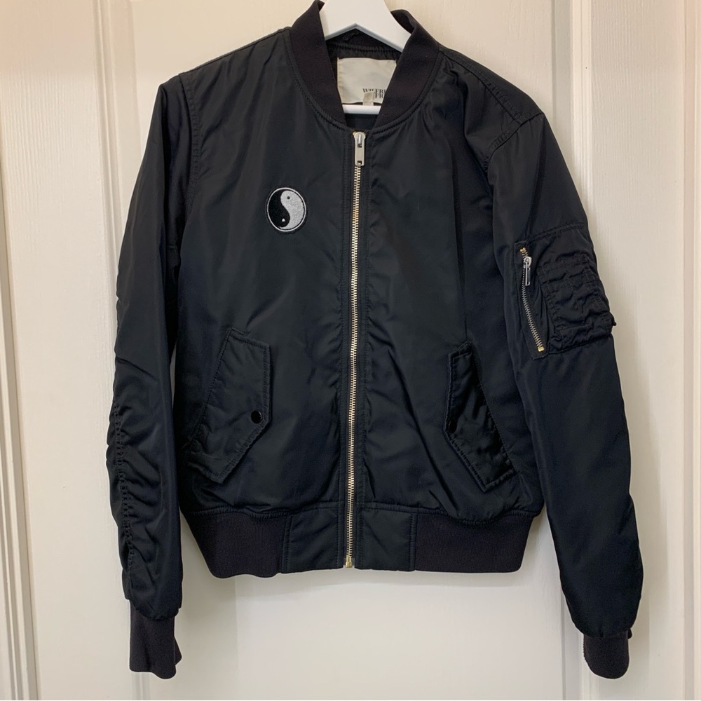 Black Bomber Jacket Wilfred Free